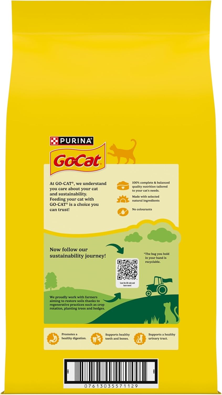 GO-CAT Adult Dry Cat Food Chicken and Duck 10kg Pack