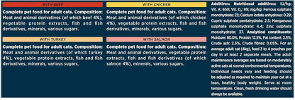 GOURMET Perle Connoisseur's Duo Mini Fillets in Gravy Wet Cat Food 12x85g (Pack of 4)