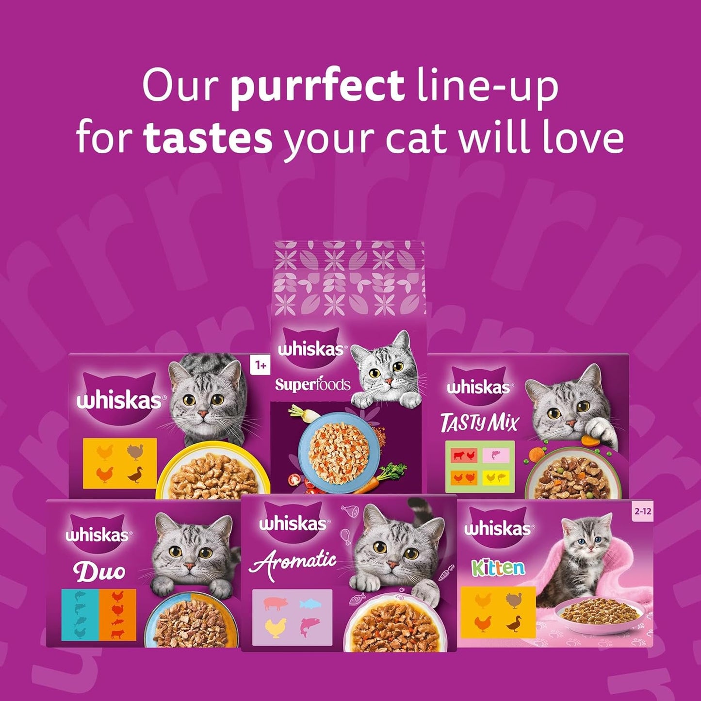 whiskas 1+ Adult Classic Selection in Gravy 84 Pouches, Adult Wet Cat Food, Megapack (84 x 85 g)
