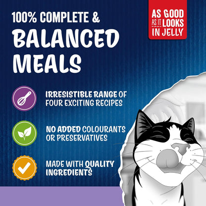 FELIX As Good As it Looks Senior 7+ Mixed in Jelly Wet Cat Food 120x85g