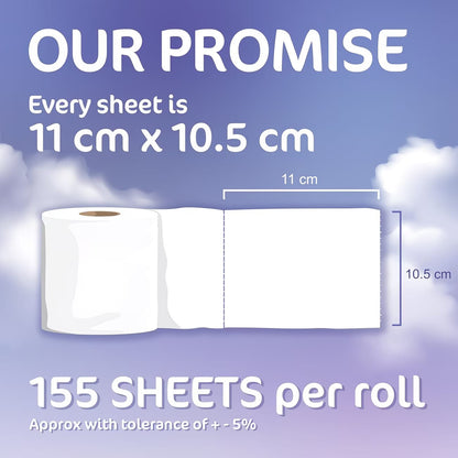 Premium 3-Ply Toilet Paper – 54 Rolls Mega Pack | Soft & Strong Tissue